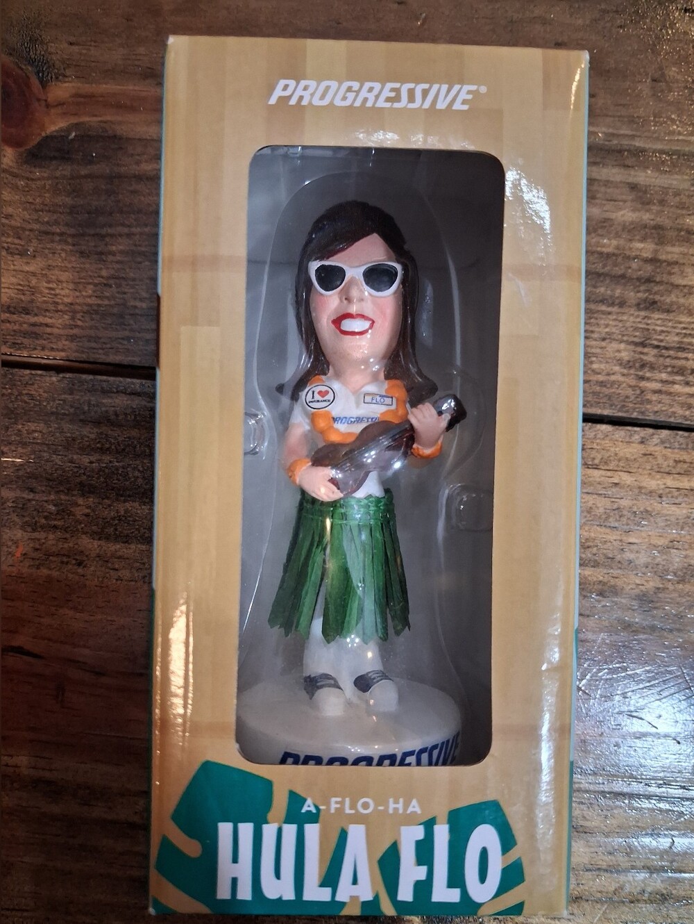 PROGRESSIVE Hula FLO Hawaiian Wobbler 5" Promotional Insurance Ukulele